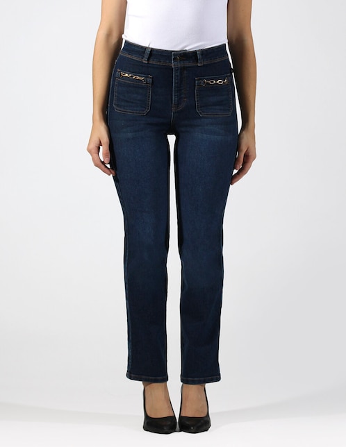Jeans straight para mujer 1