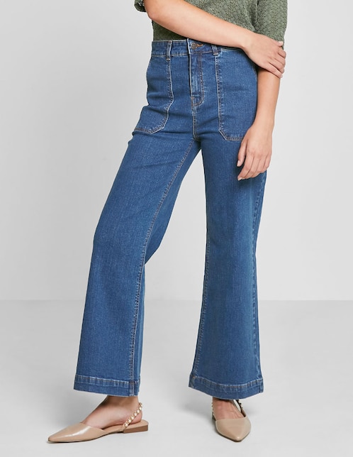 Jeans campana Valeria By Trucco para mujer