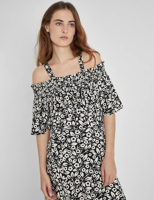 Blusa manga corta para mujer