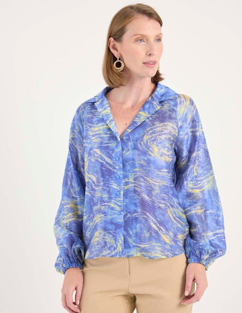 Blusa manga larga para mujer 1