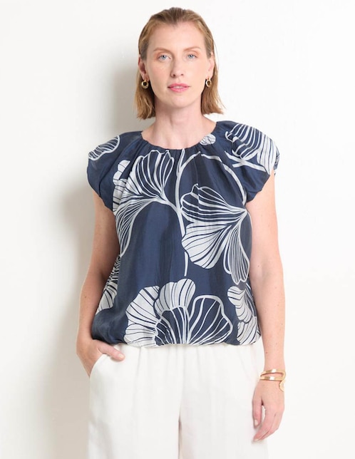 Blusa manga corta para mujer 1