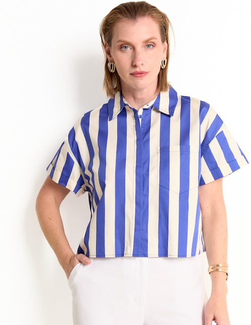 Blusa manga corta para mujer 1