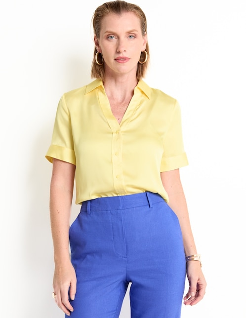 Blusa manga corta para mujer 1