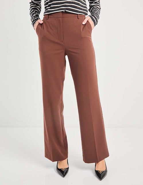 Pantalón de vestir wide leg para mujer 1