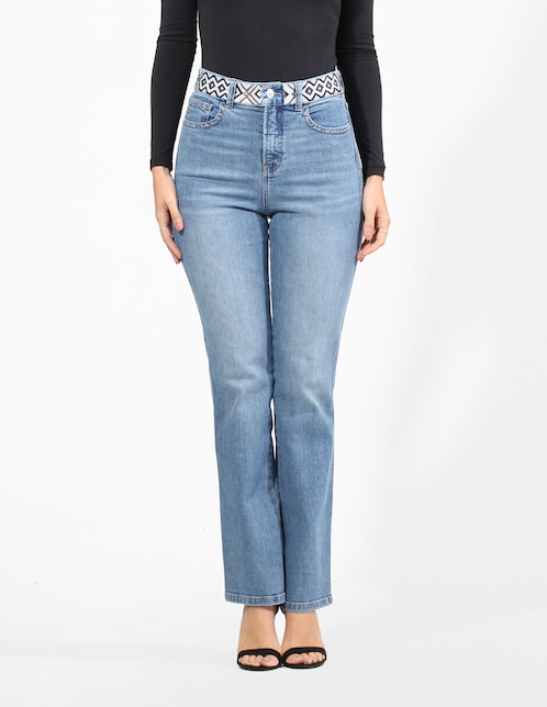 Jeans straight para mujer 1
