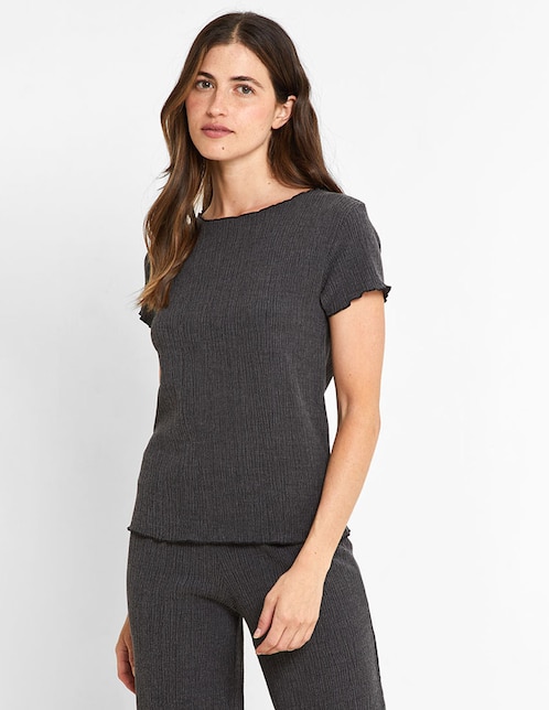 Blusa manga corta para mujer 1