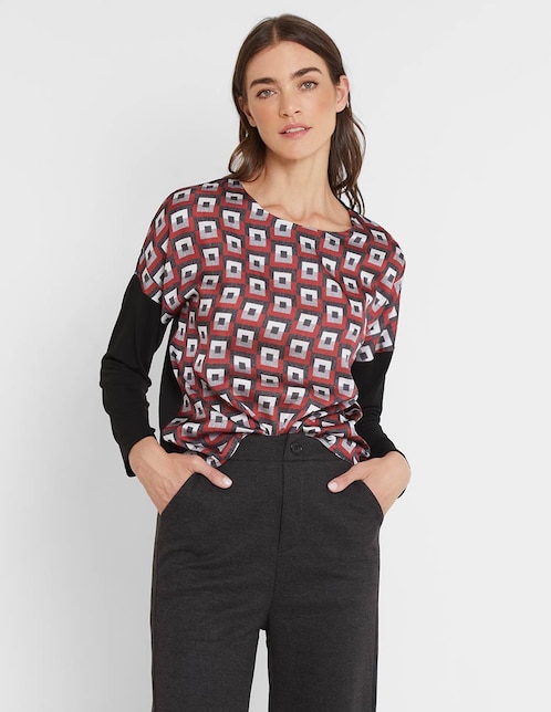Blusa manga larga para mujer