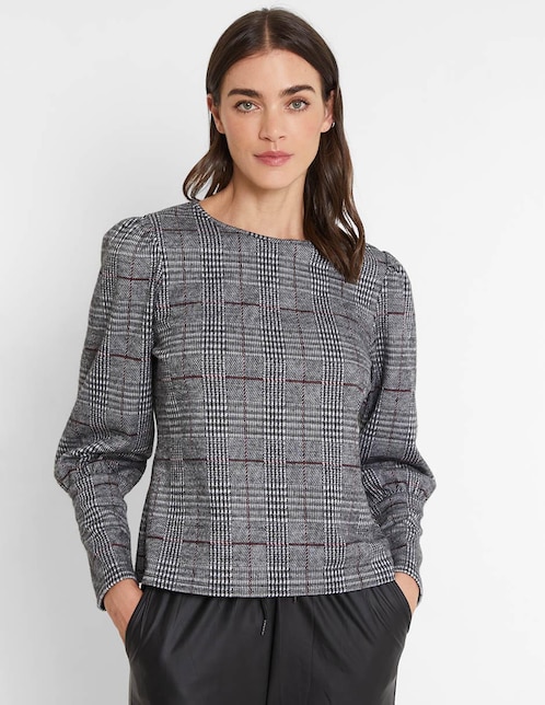 Blusa manga larga para mujer