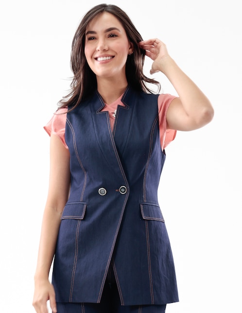 Chaleco Pierre Cardin Chalecos Para Dama Suburbia Chaleco Pierre