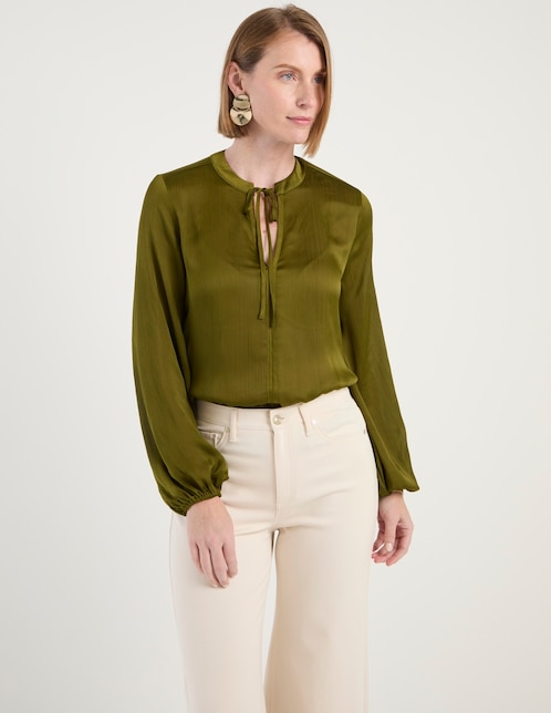 Blusa manga larga para mujer
