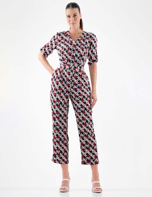 Jumpsuit Pierre Cardin formal estampado para mujer