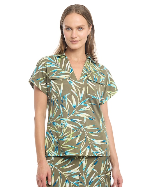 Blusa manga corta para mujer 1