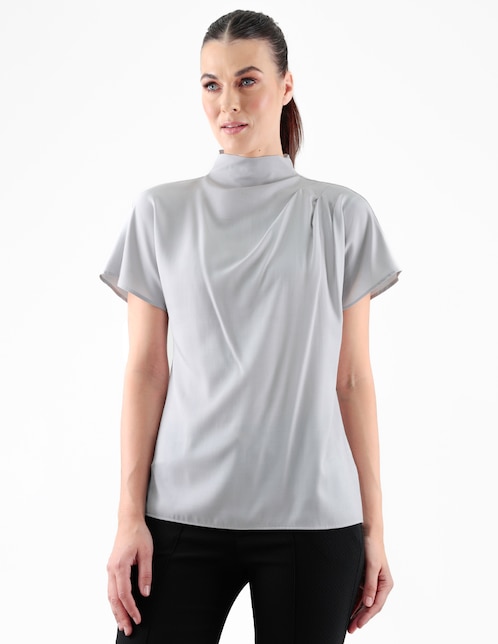 Blusa manga corta para mujer