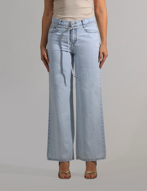 Jeans wide leg Oh Pomp para mujer
