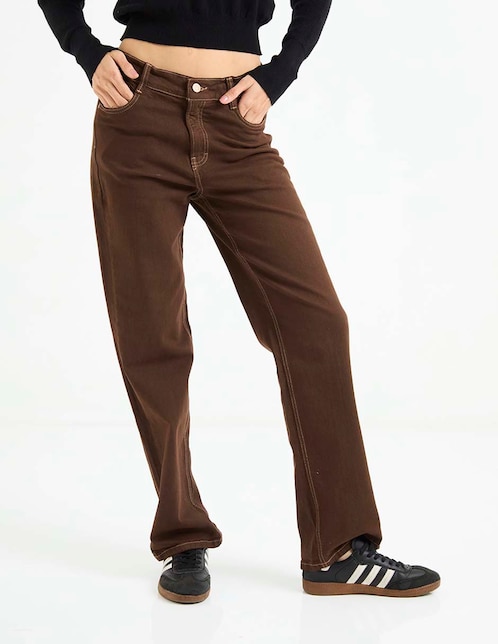 Jeans straight Oh Pomp para mujer