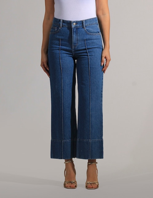 Jeans straight Oh Pomp para mujer