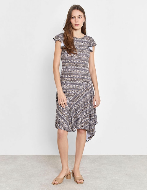 Vestido a la rodilla casual para mujer 1