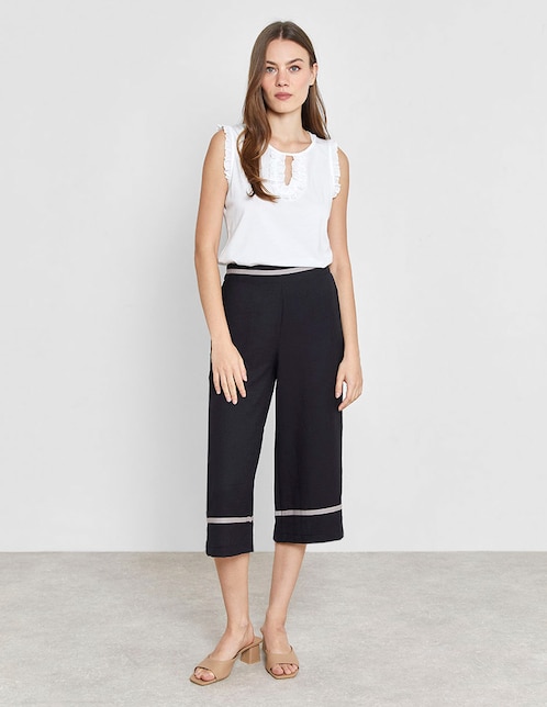 Pantalón relaxed wide leg para mujer 1