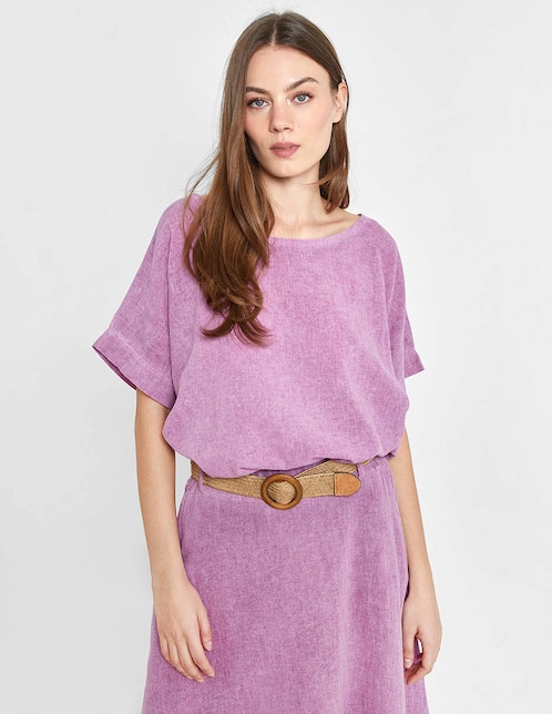 Blusa manga al codo para mujer 1
