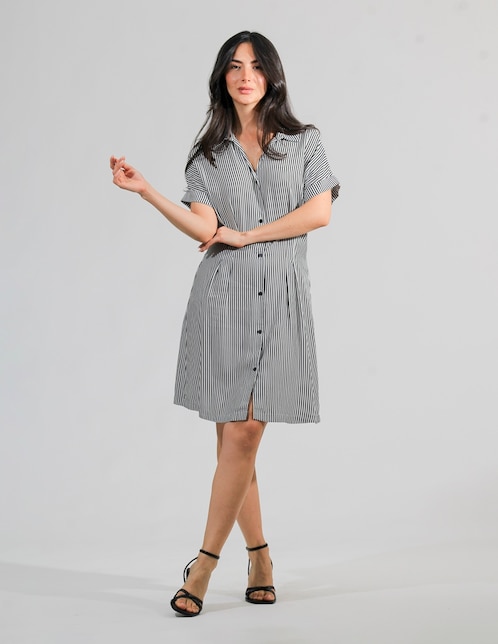 Vestido a la rodilla casual para mujer 1