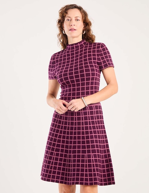 Vestido 3/4 casual Romantic Purple para mujer 1