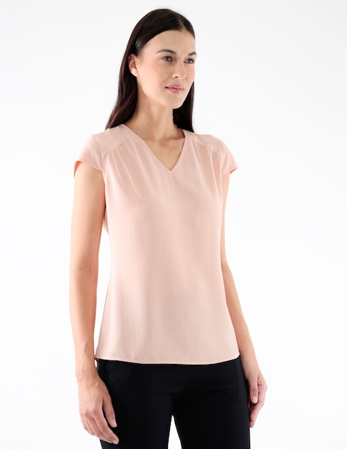 Blusa manga corta para mujer