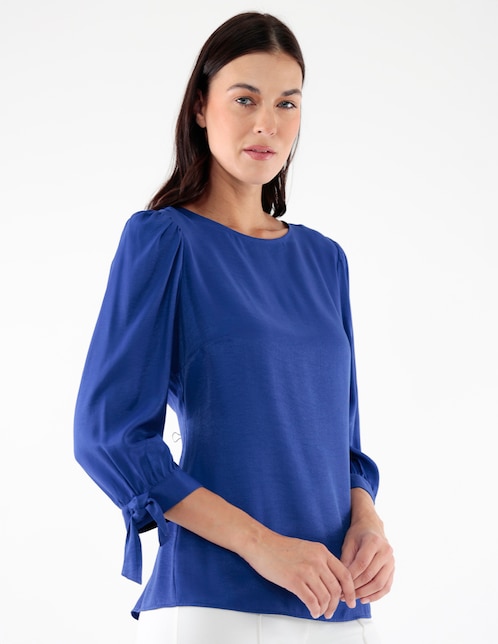 Blusa manga larga para mujer