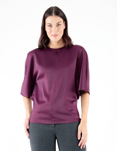 Blusa manga al codo para mujer 1