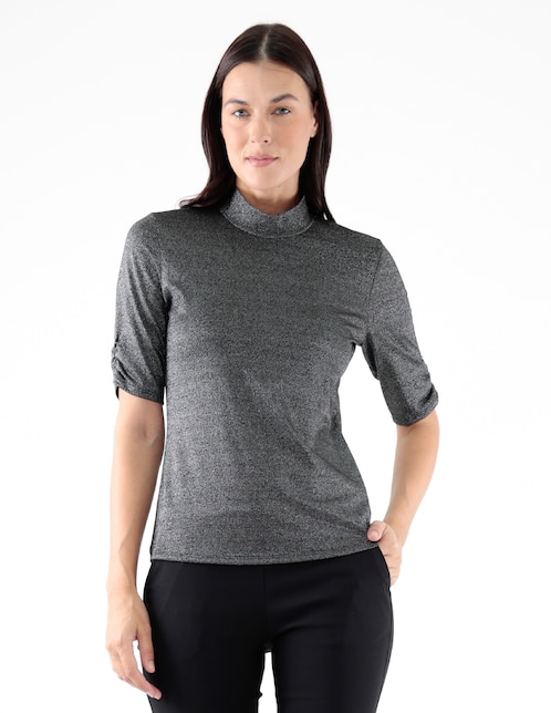 Blusa Pierre Cardin manga al codo para mujer