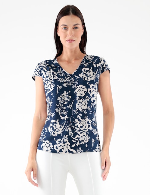 Blusa manga corta para mujer