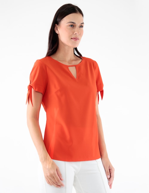 Blusa manga corta para mujer