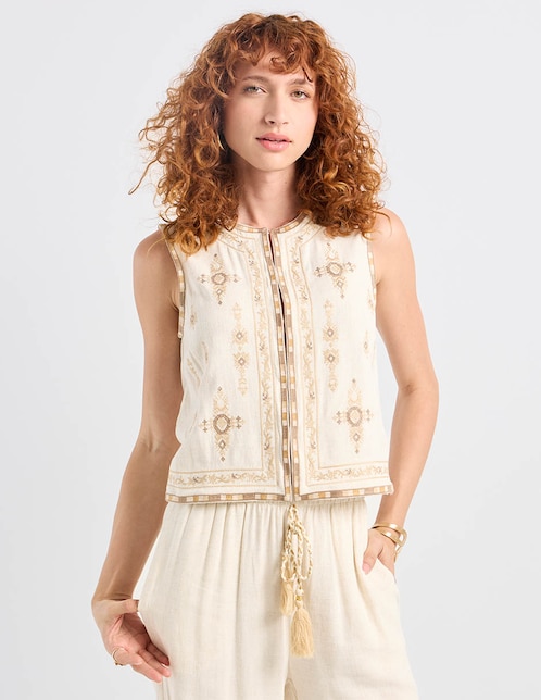Chaleco Charol By October para mujer