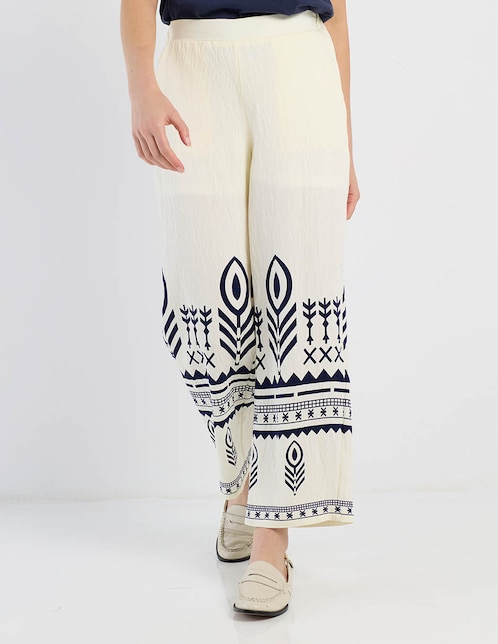 Pantalón easy pant palazzo para mujer 1