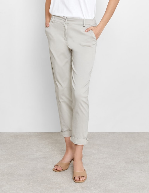 Pantalón capri Valeria By Trucco straight para mujer