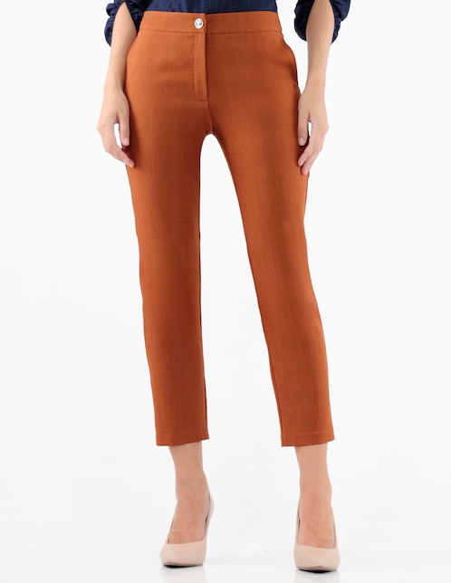 Pantalón de vestir Pierre Cardin slim para mujer