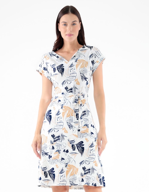 Vestido a la rodilla casual para mujer 1