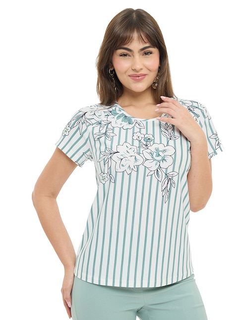 Blusa manga corta para mujer 1