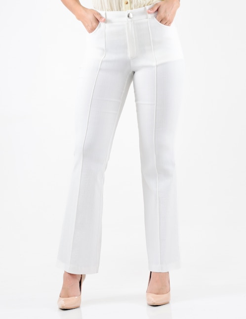 Pantalón de vestir acampanado para mujer 1