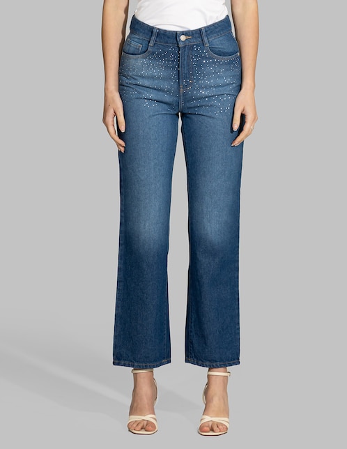 Jeans straight para mujer 1