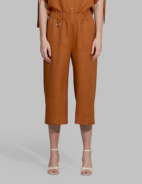 Pantalón capri Bliss by Oh Pomp regular para mujer