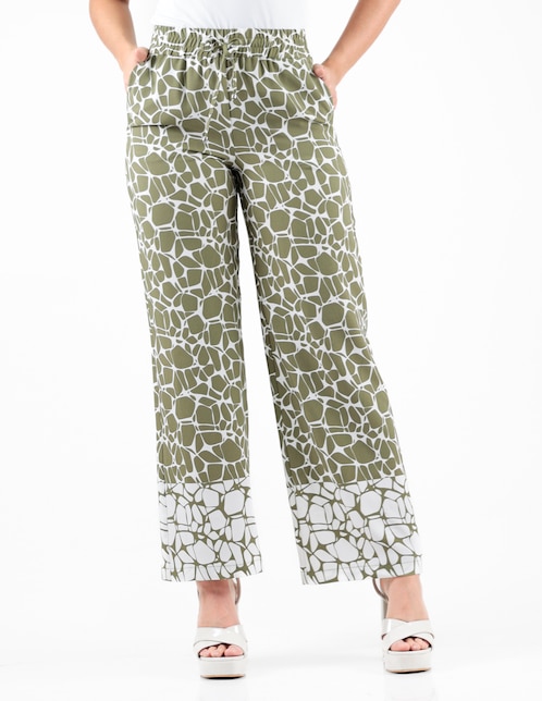 PANTALON PIERRE CARDI, 30, VERDE OLIVO