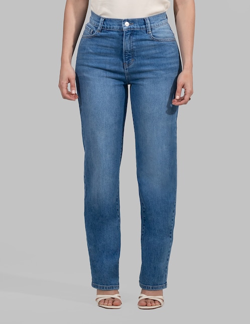 Jeans straight Oh Pomp para mujer