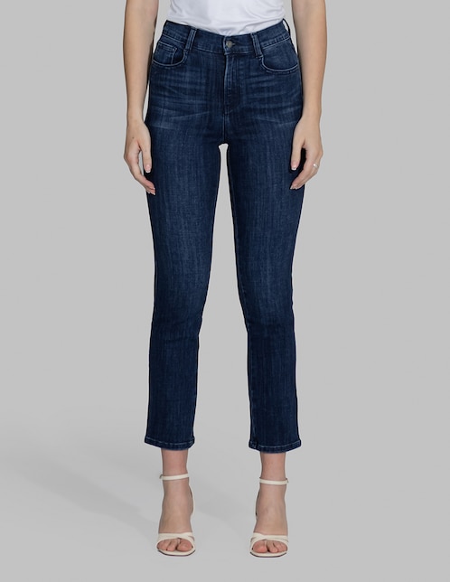 Jeans slim cintura alta para mujer 1