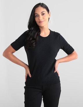 Blusa Pierre Cardin manga corta para mujer
