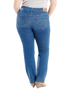 Jeans straight Levi´s lavado degradado corte cintura alta para mujer
