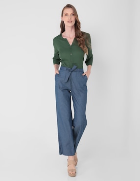 Pantalón Pierre Cardin straight para mujer