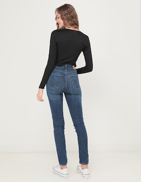 Jeans skinny Levi's 721 corte cintura alta para mujer