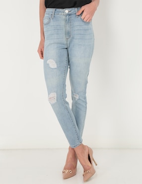 Jeans Skinny GUESS Corte Cintura Alta Para Mujer