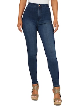 Jeans Skinny GUESS Eco Nova Corte Cintura Alta Para Mujer