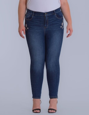 Jeans Skinny Oh Pomp! Corte Cintura Alta Para Mujer